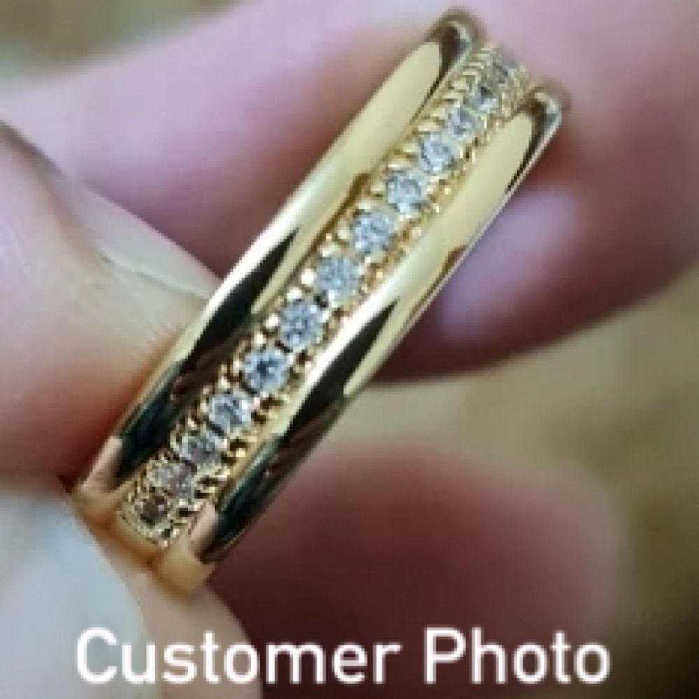 ❤️094❤️. 14K YELLOW GOLD & DIAMOND RING @BobbisDaughters - Picture 9 of 12